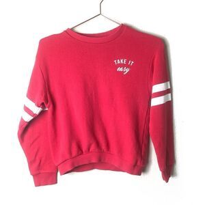GUC Forever 21 Girls Red Graphic Sweater